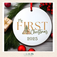 Christmas Ornament (MDF) - My First Christmas (Made to Order)