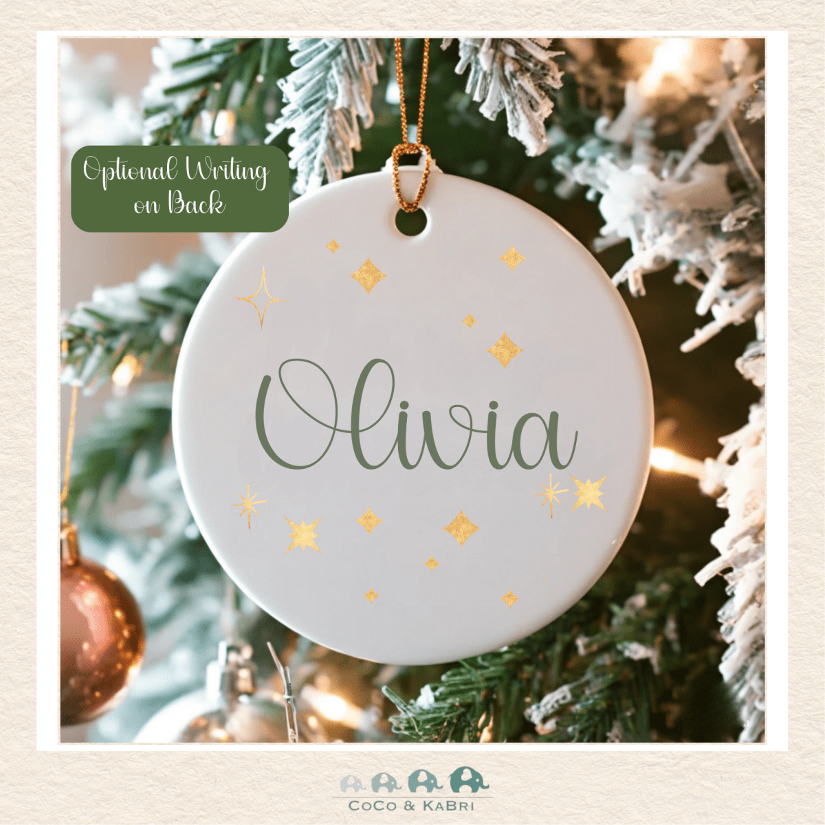 Christmas Ornament (Ceramic) - My First Christmas (Made to Order), CoCo & KaBri Children's Boutique