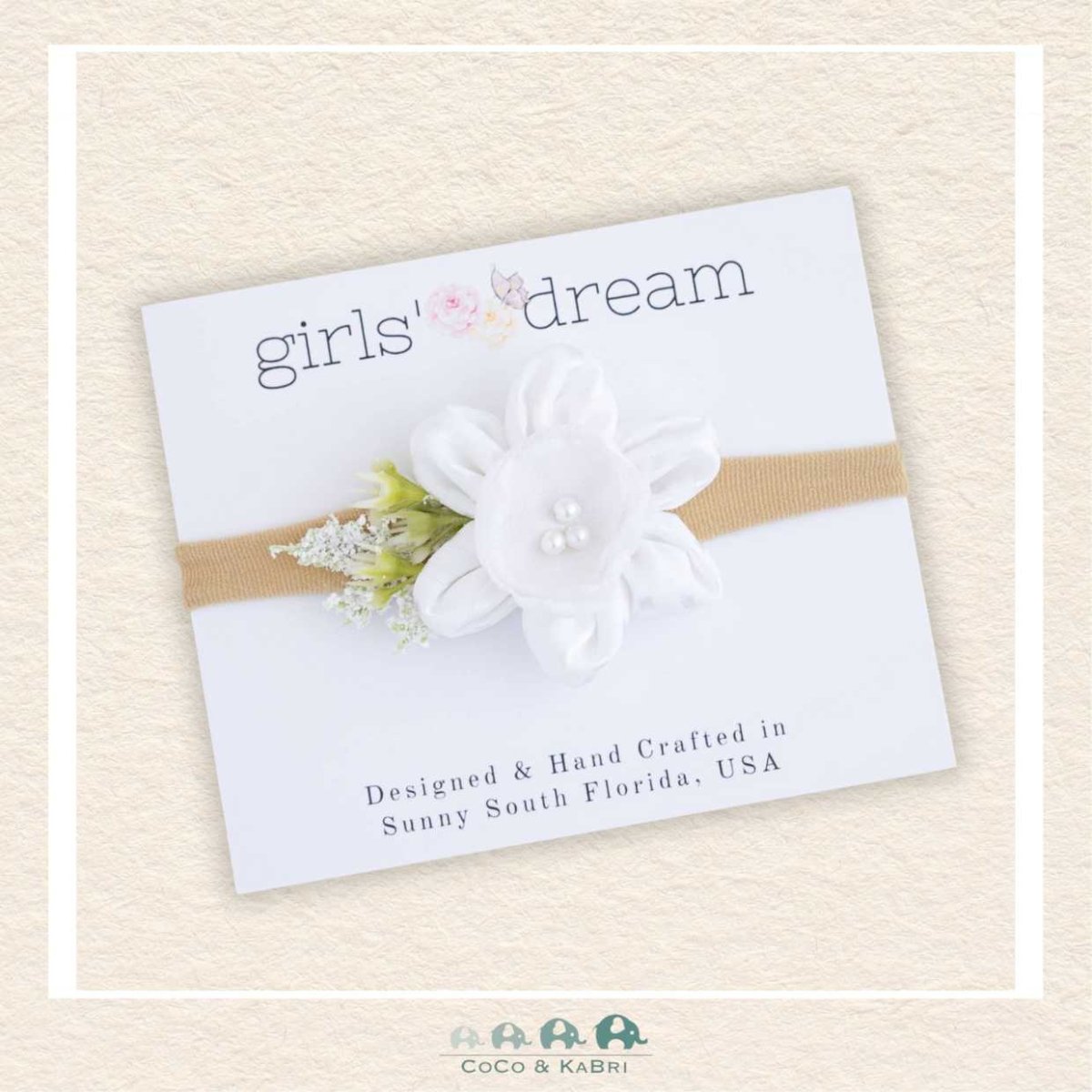 Girls' Dream: Flower Nylon Headband, CoCo & KaBri Children's Boutique
