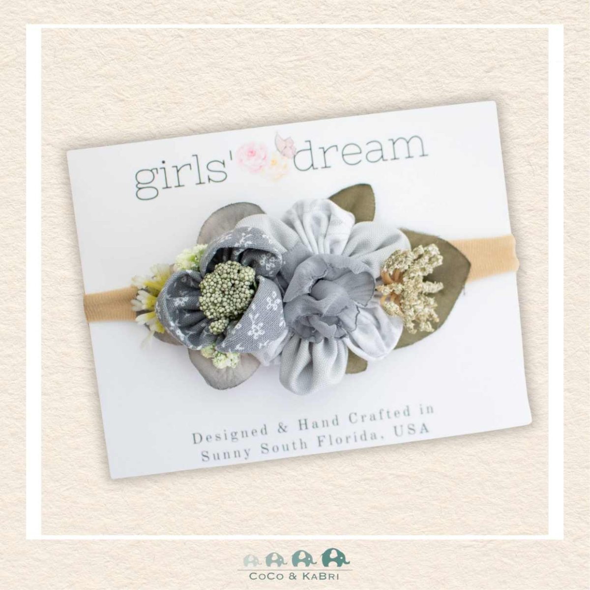 Girls' Dream: Flower Nylon Headband, CoCo & KaBri Children's Boutique