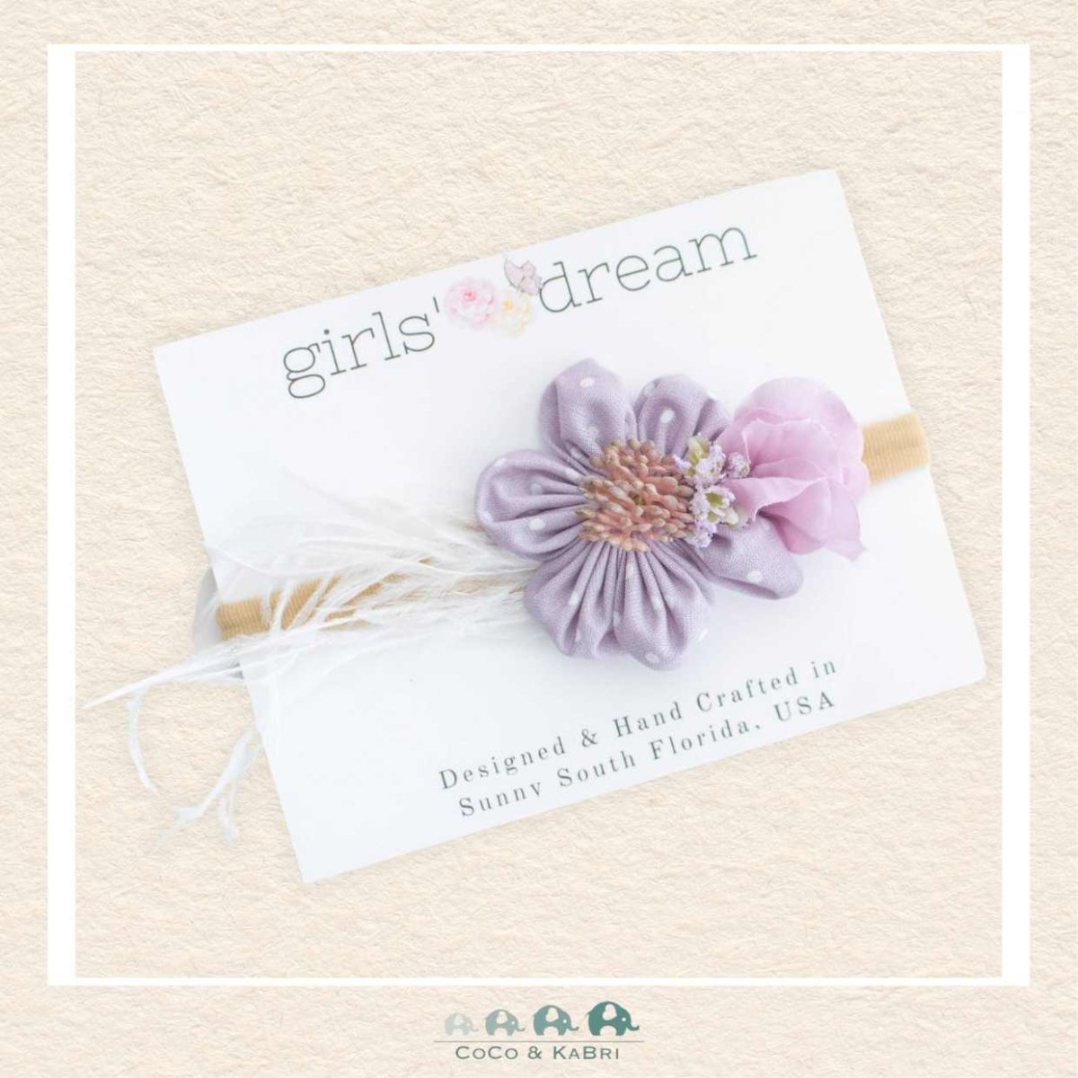 Girls' Dream: Flower Nylon Headband, CoCo & KaBri Children's Boutique