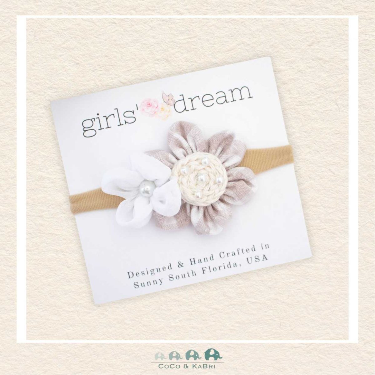 Girls' Dream: Flower Nylon Headband, CoCo & KaBri Children's Boutique