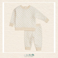 Magnetic Me Chamois Checkerboard Brushed Fleece Sweatsuit, CoCo & KaBri Children's Boutique