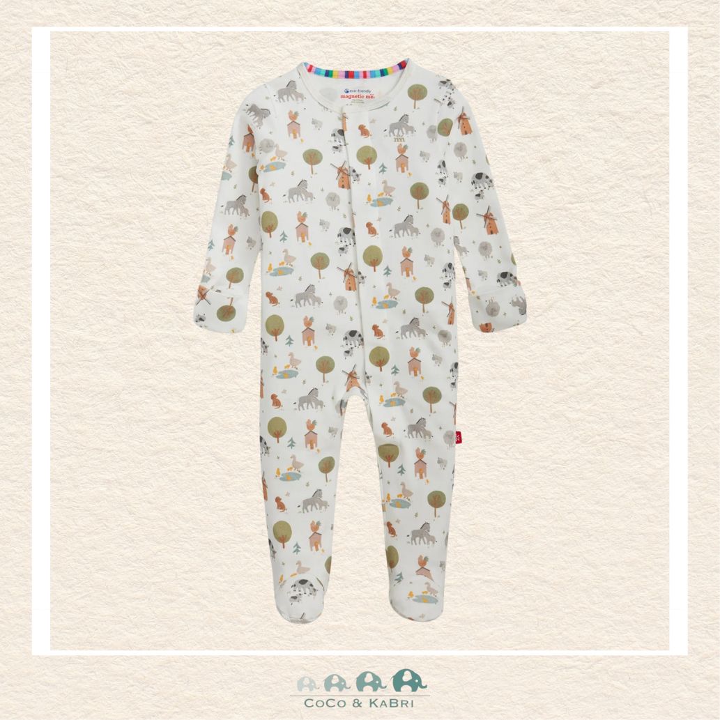 Magnetic Me "Funny Farm" Organic Cotton Footie, CoCo & KaBri Children's Boutique