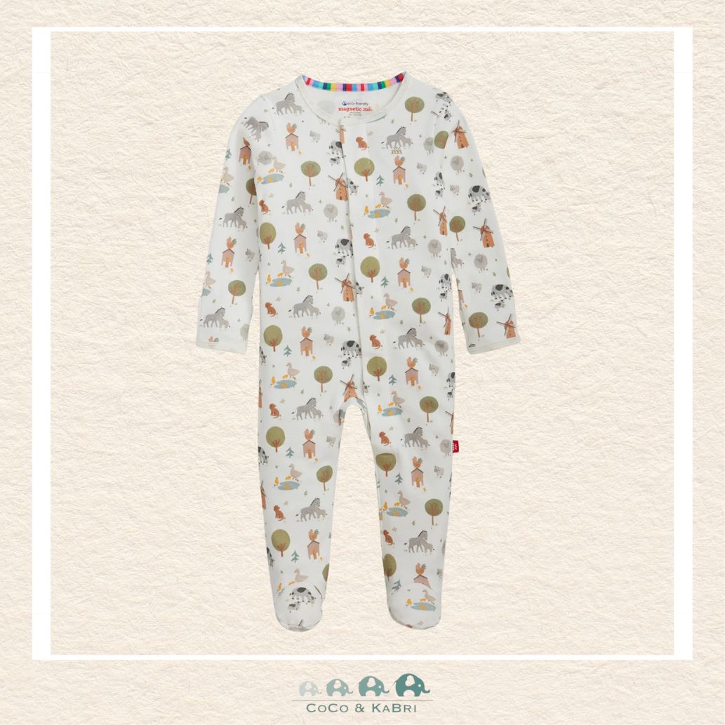 Magnetic Me "Funny Farm" Organic Cotton Footie, CoCo & KaBri Children's Boutique