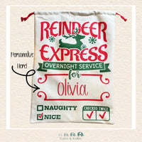 Santa Sack - Reindeer Express, CoCo & KaBri Children's Boutique