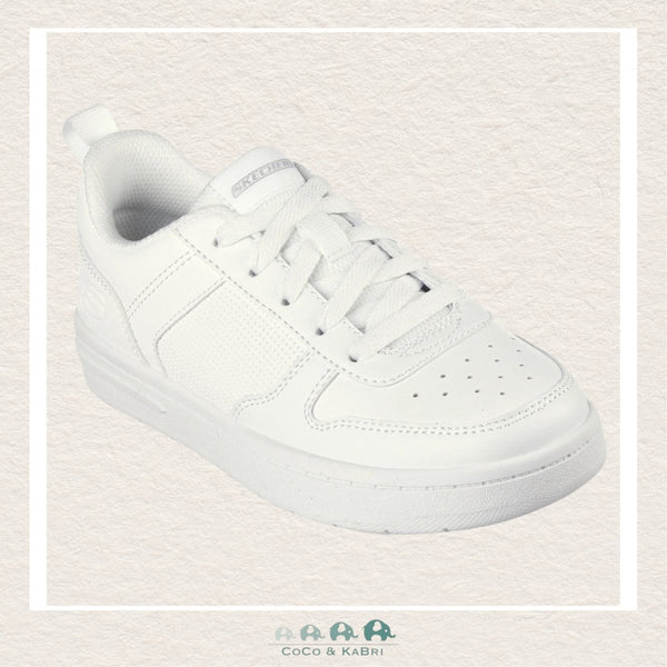 Skechers Smooth Street Genzo White Shoes (S1-120), CoCo & KaBri Children's Boutique