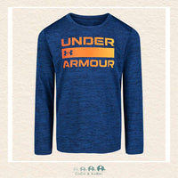 Under Armour: Boys' Long Sleeve Tshirt - Navy/Orange, CoCo & KaBri Children's Boutique