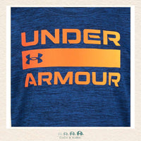 Under Armour: Boys' Long Sleeve Tshirt - Navy/Orange, CoCo & KaBri Children's Boutique