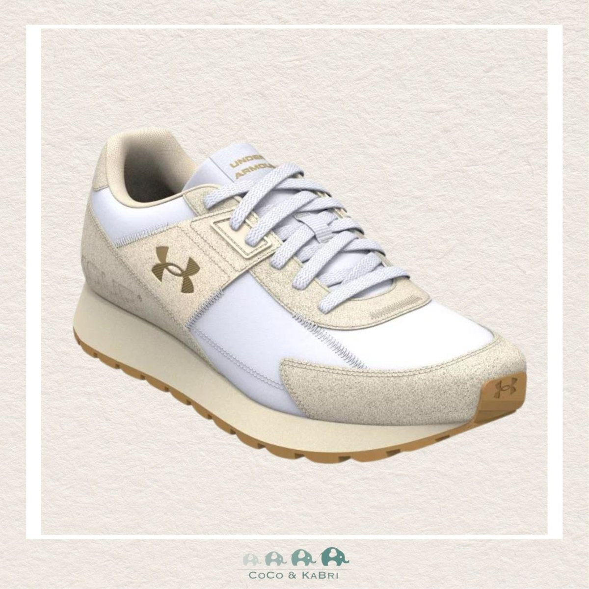 Under Armour Women's Essential Runner Shoes White/Gold (X-7