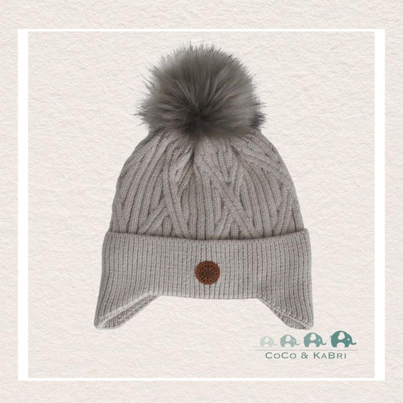 Calikids Pom Pom Windproof Hat Grey