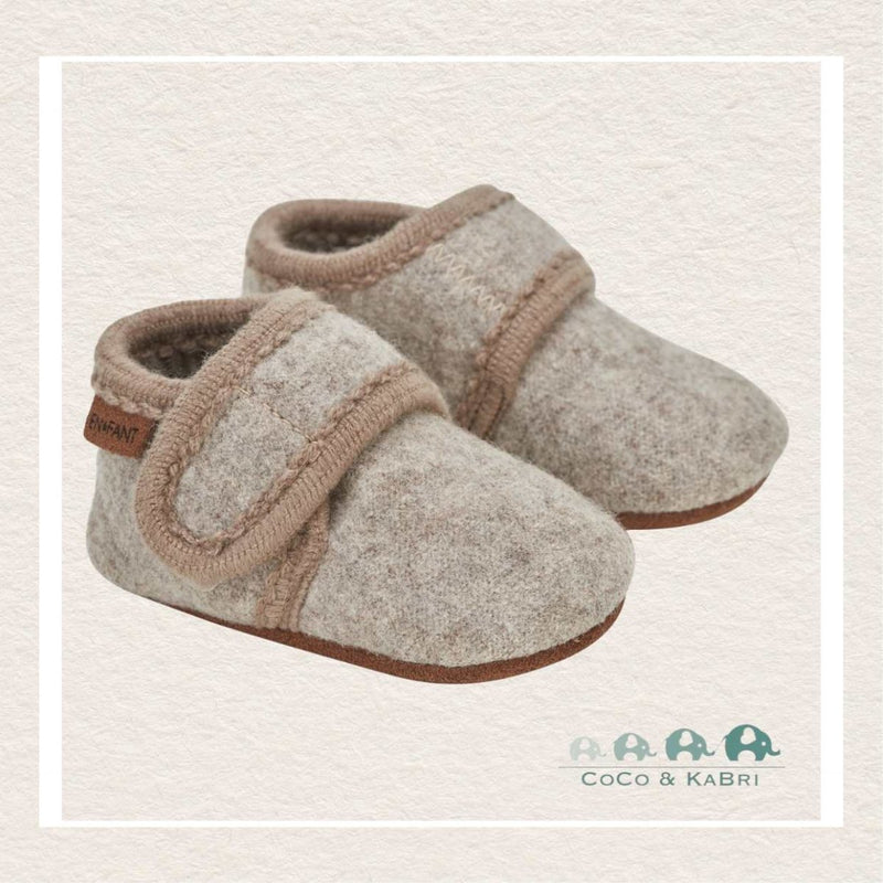 Enfant: Baby Wool Slippers (Brown), CoCo & KaBri Children's Boutique