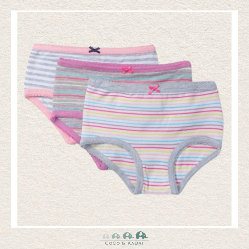 Hatlery: Girls Hipster Panties - Vibrant Stripes Set of 3, CoCo & KaBri Children's Boutique