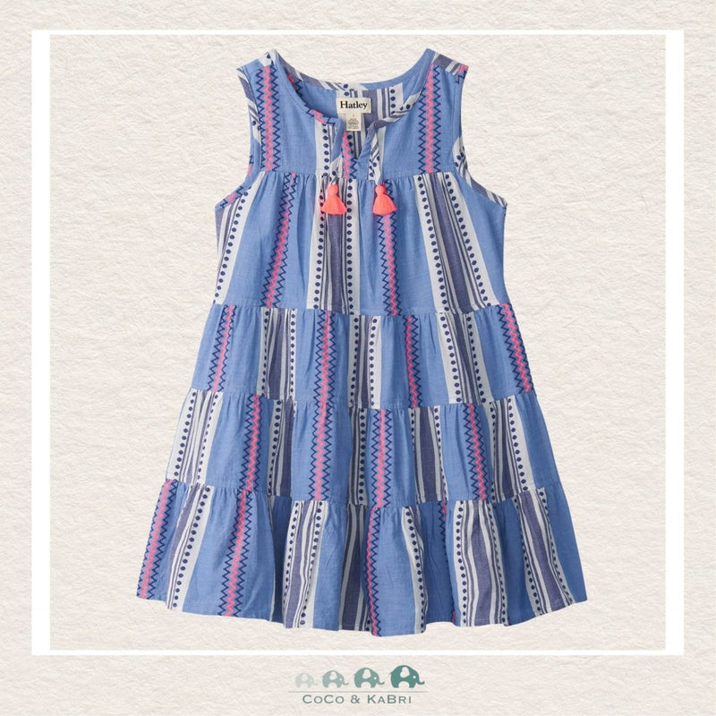 Hatley: Boho Stripe Tiered Dress, CoCo & KaBri Children's Boutique