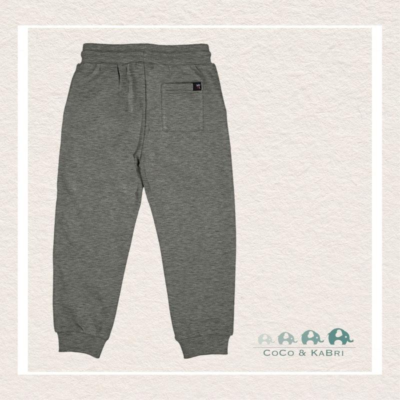 Mayoral: Boys Basic cuffed fleece trousers - Fossil Grey - CoCo & KaBri