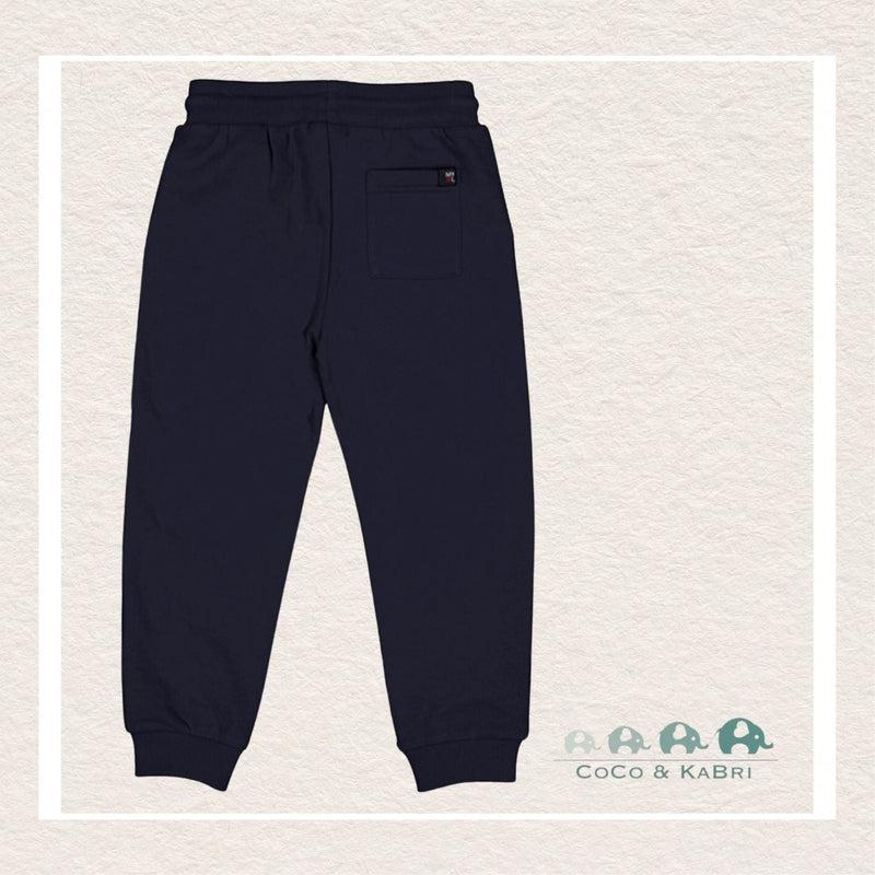 Mayoral: Boys Basic cuffed fleece trousers - Navy - CoCo & KaBri