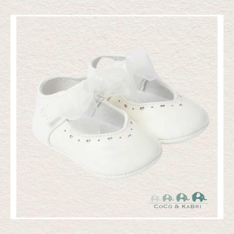 Mayoral: Mary Jane Newborn Shoes with Bow (N2-18), CoCo & KaBri Children's Boutique
