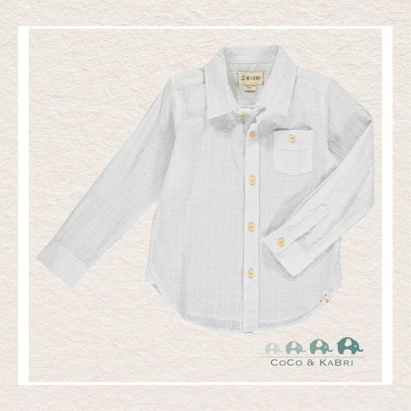 Me & Henry: Atwood Woven Shirt - White - CoCo & KaBri