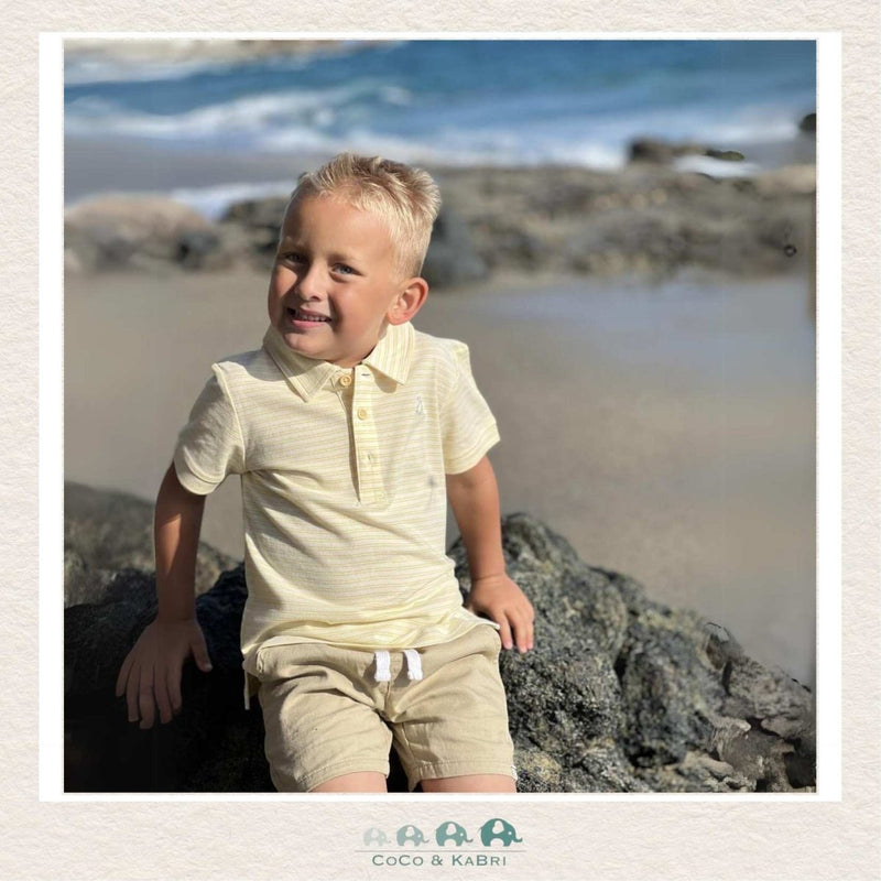 Me & Henry: Boys Starboard Yellow Polo Shirt, CoCo & KaBri Children's Boutique