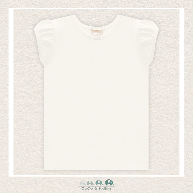Milon Girls Off White T-shirt, CoCo & KaBri Children's Boutique