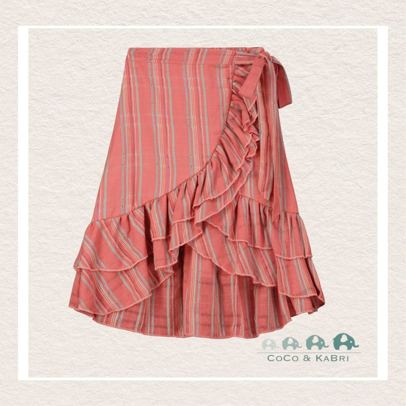 Poppet & Fox: Frilled faux wrap skirt - Red, CoCo & KaBri Children's Boutique
