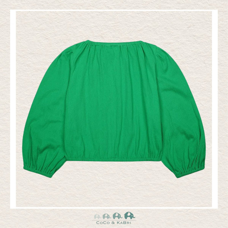 The New: Crepe Green Girls Jia Top, CoCo & KaBri Children's Boutique