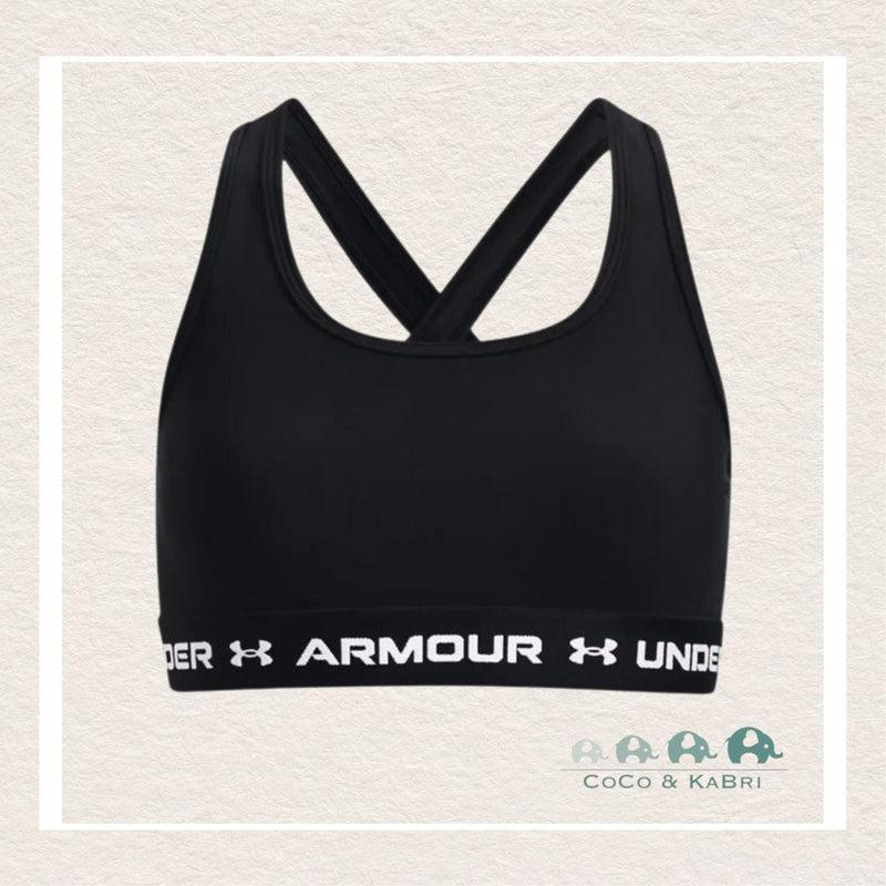 *Under Armour: Girls' Crossback Sports Bra - Black