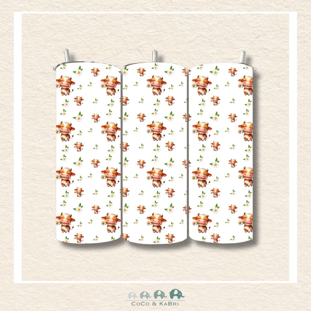 12 oz Stainless Steel Tumbler - Happy Cows, CoCo & KaBri Children's Boutique