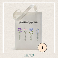 Grandma's Garden Personalized Tote Bag