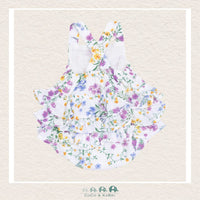 Angel Dear: Muslin Cottage Climbing Floral Ruffle Sunsuit