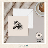Card - 5" x 5" Card - Horse Head