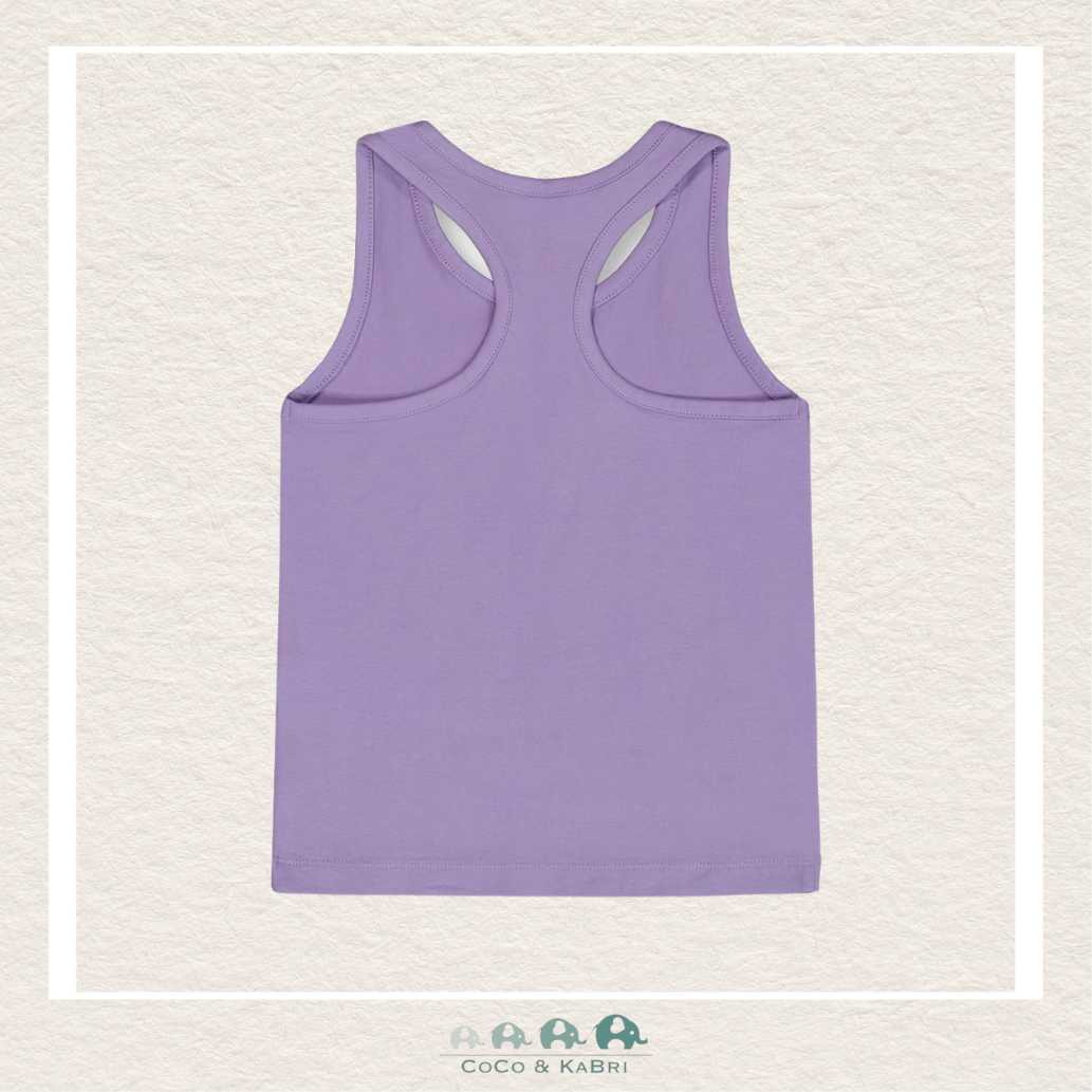 🇨🇦 Deux Par Deux Printed Organic Jersey Lavender Tank Top