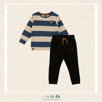 🇨🇦 Nano: Two Piece T-shirt Set Blue Stripes