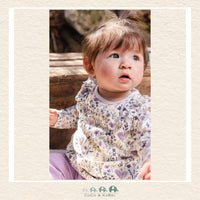Deux Par Deux Purple Organic Cotton Pant & Flopral Top Set