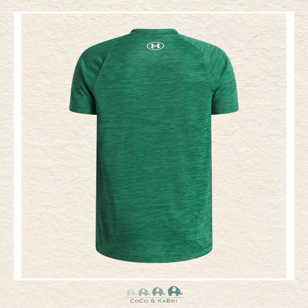 Under Armour:Tech Textured Youth Boys' Short Sleeve - Green
