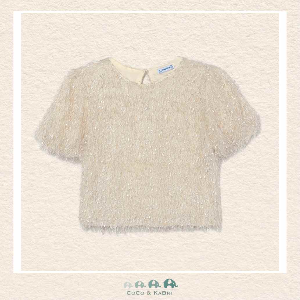 Mayoral: Youth Girls Fringed Top - Oat