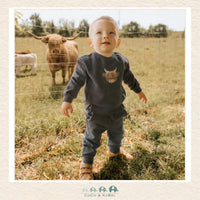 🇨🇦 Petit Lem: Baby Dark Gray TwoPiece Sweatshirt & Pants