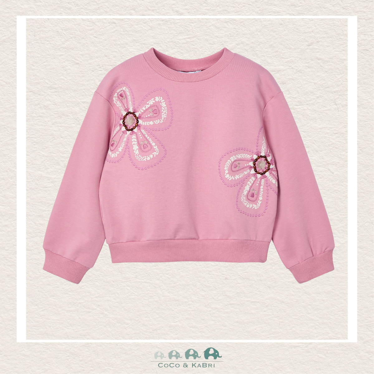 Mayoral Girls Pink Pullover