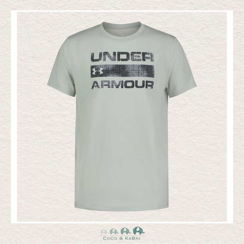 Under Armour: Youth Boys Stacked Logo Tee - Hydro Green