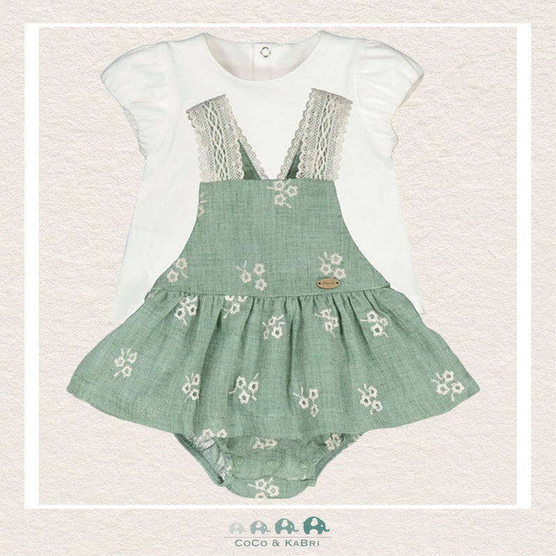 Mayoral Baby Girl Green Skirt with White Tshirt, CoCo & KaBri Children's Boutique