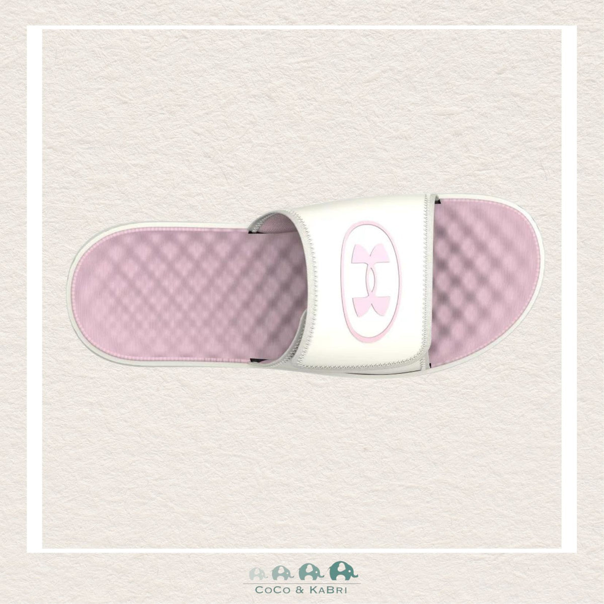 Under Armour Girl's Ignite Pro 8 Slides - White Quartz/Prime Pink