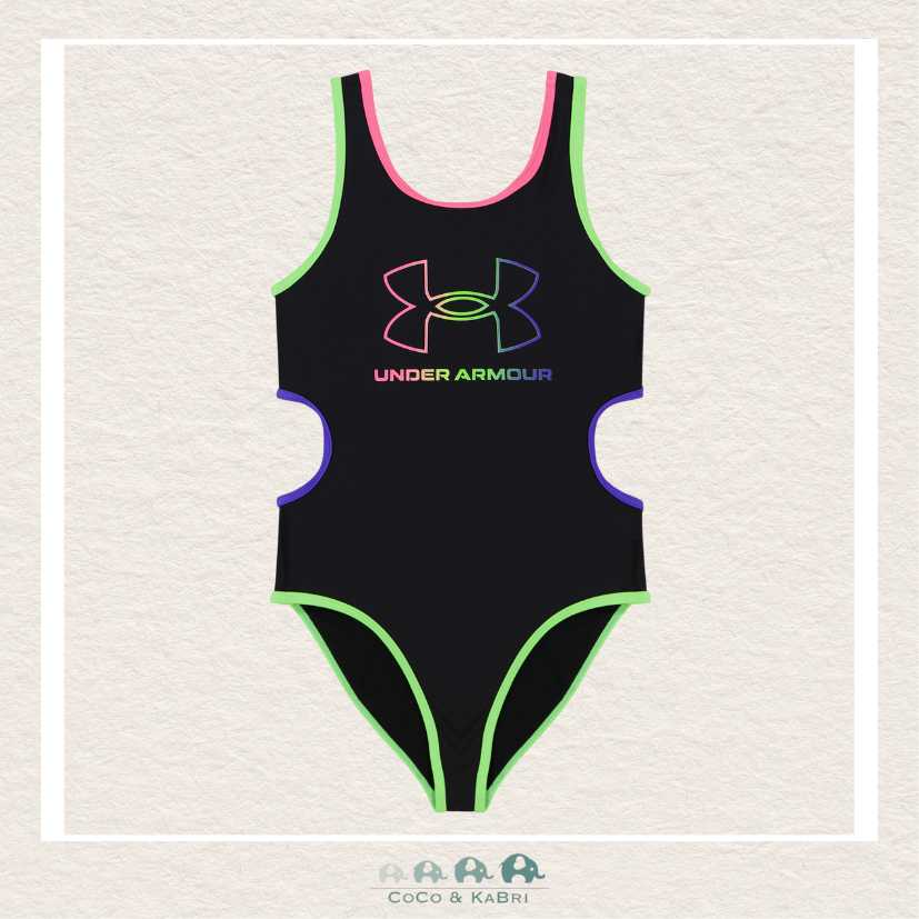 Under Armour: Cut Out Gradient Logo Swimsuit