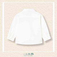 Mayoral: Boys White Long Sleeve Dress Shirt