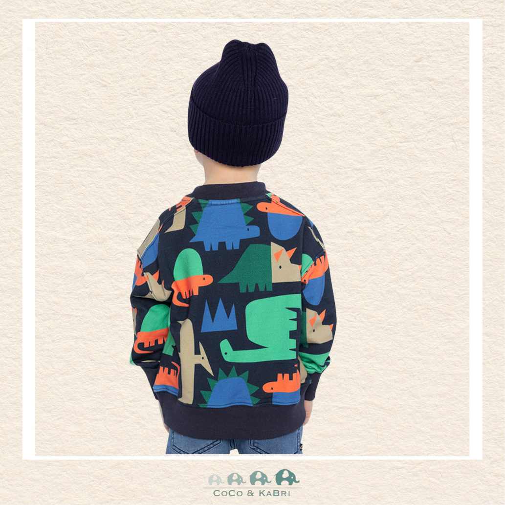 Deux par Deux: Fleece Geomoetric Dinosaur Sweatshirt