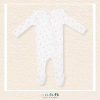 Angel Dear: Little Horseshoes Pink - 2 Way Ruffle Sleeve Zipper Footie