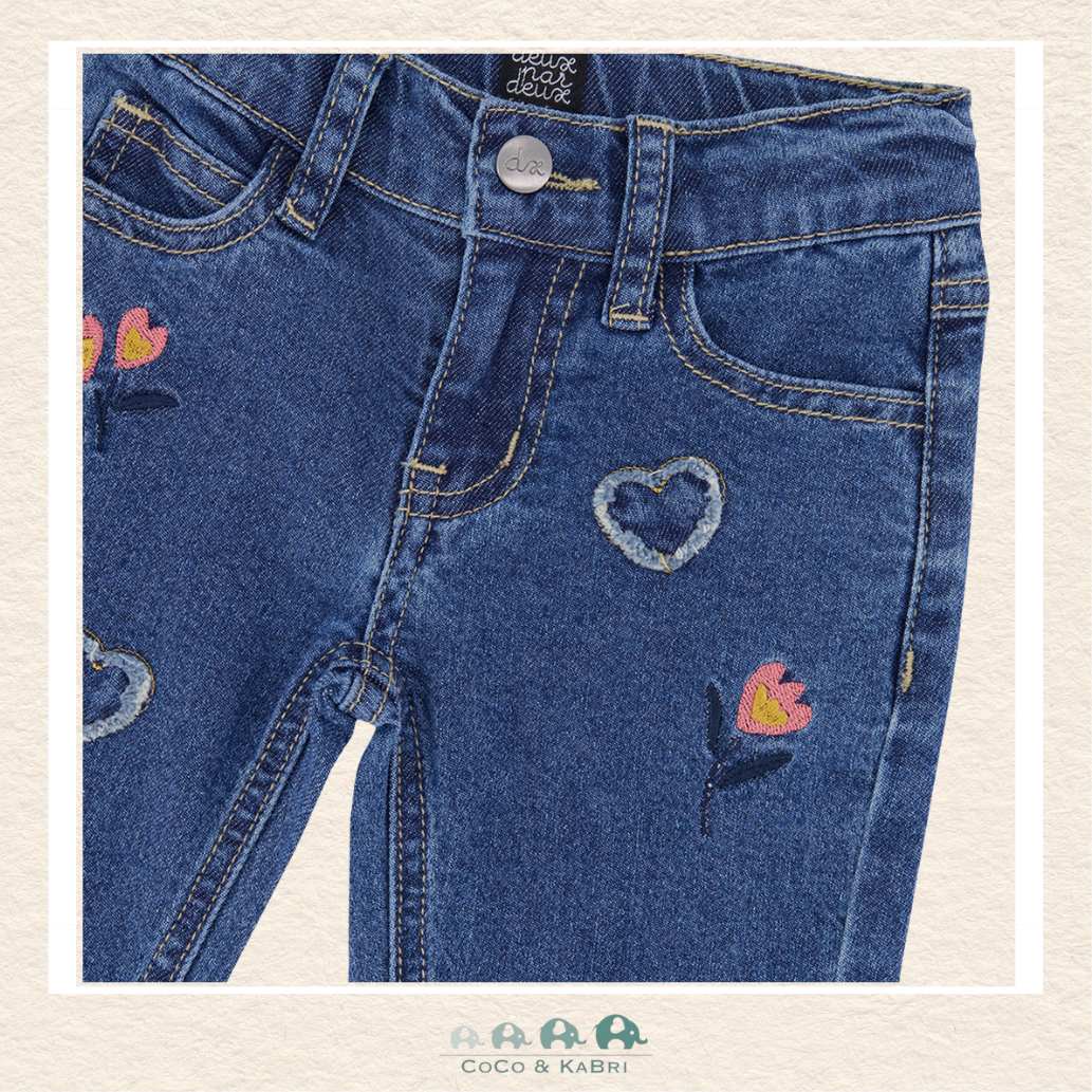 Deux Par Deux: Boot Leg Jeans with Embroidrey