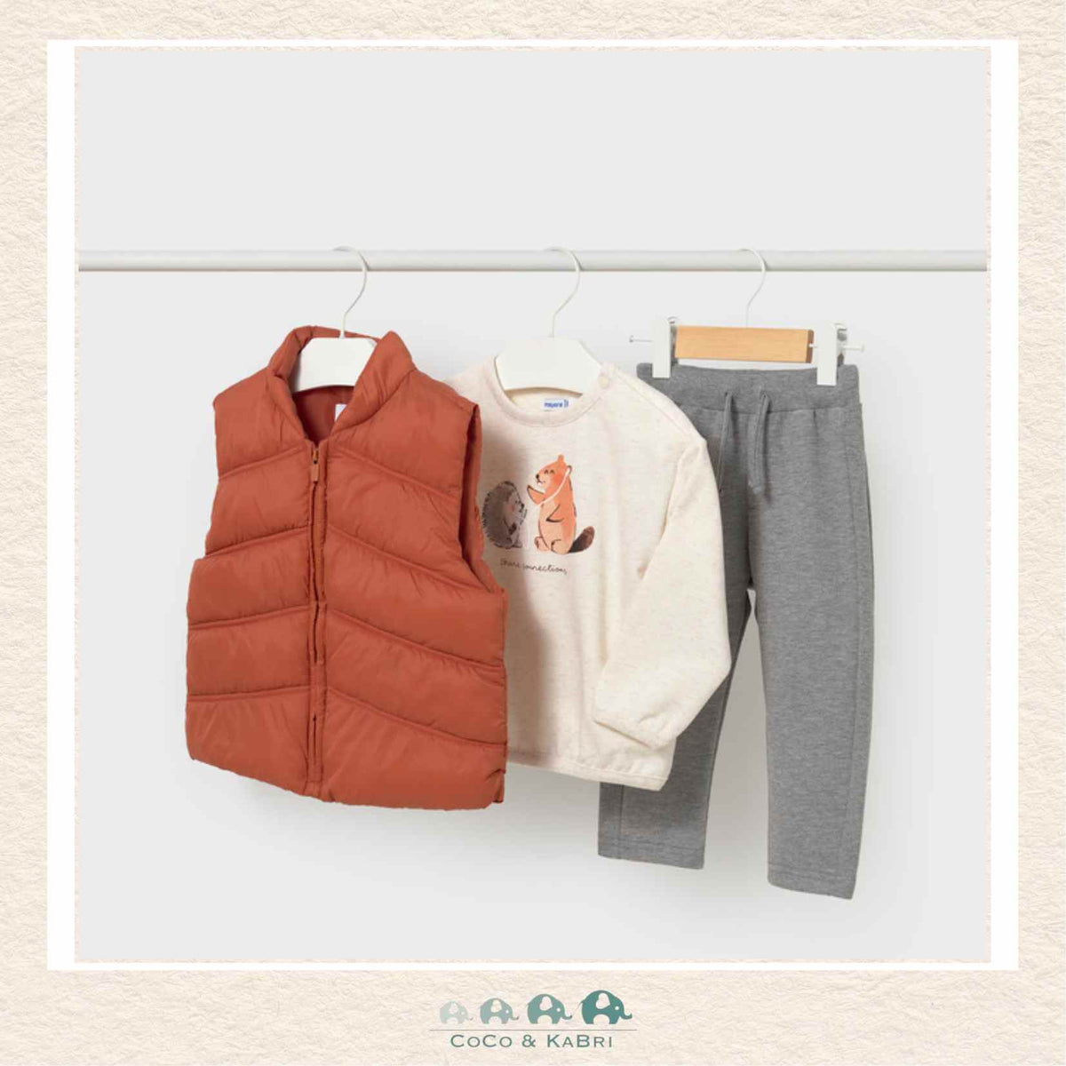 Mayoral Baby Boy/ Toddler Orange Vest Set
