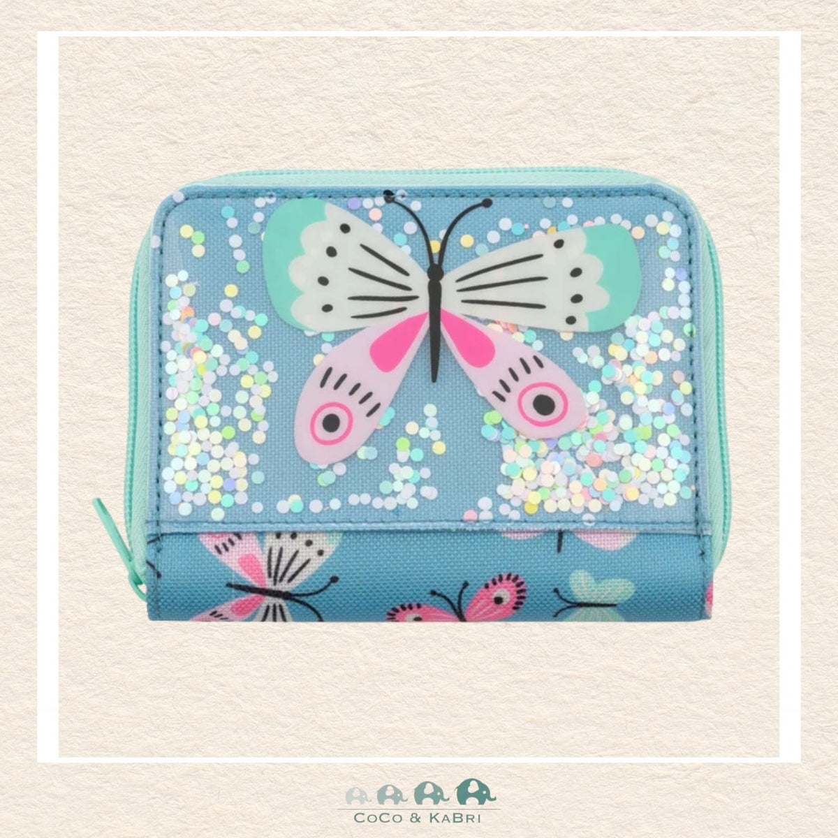 Stephen Joseph:Glitter Wallet - Butterfly