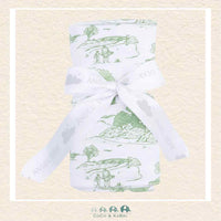 Angel Dear: Golf Toile Green - Swaddle Blanket
