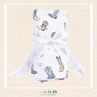 Angel Dear: Buckaroo Boots - Swaddle Blanket